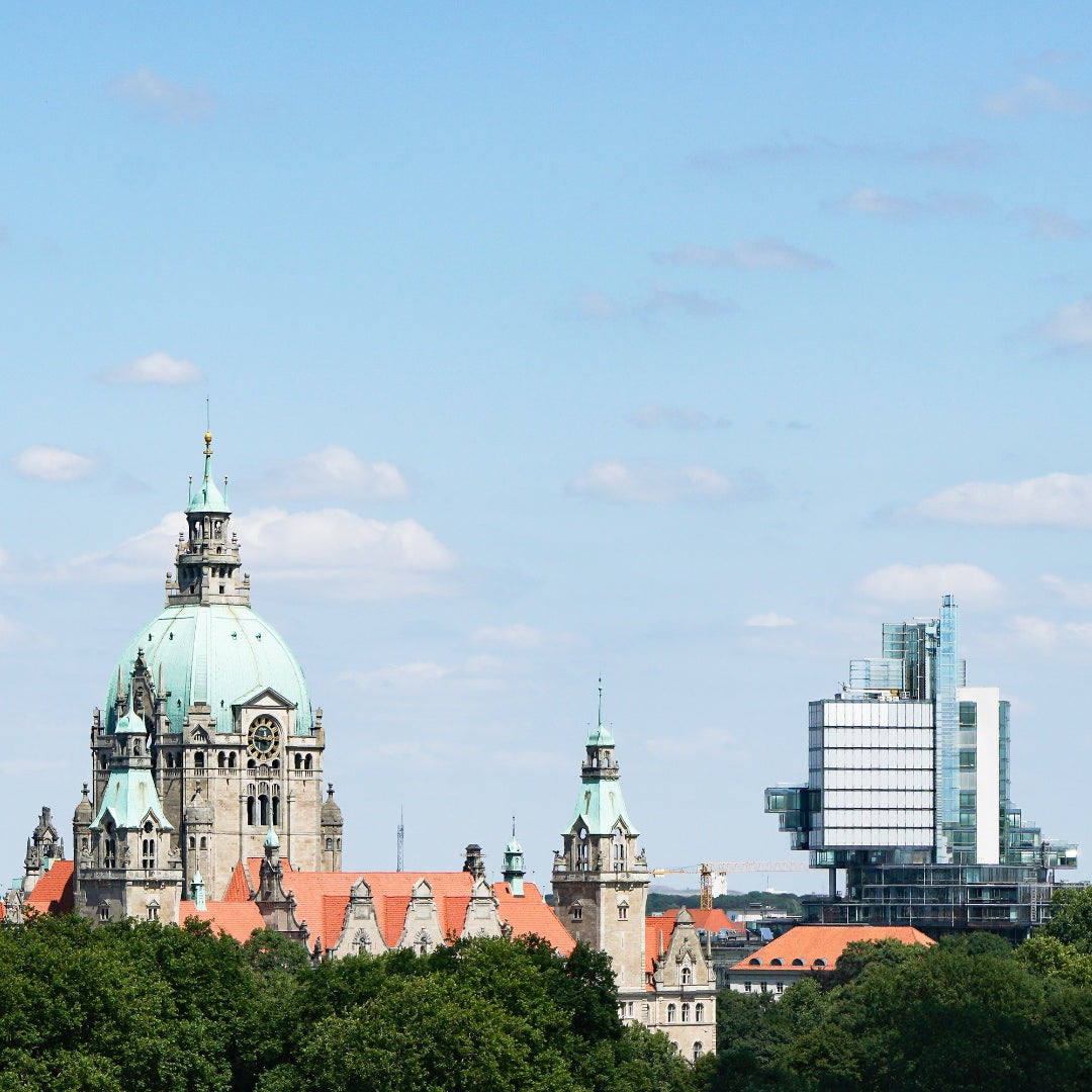 Hannover Skyline bei schönem Wetter
