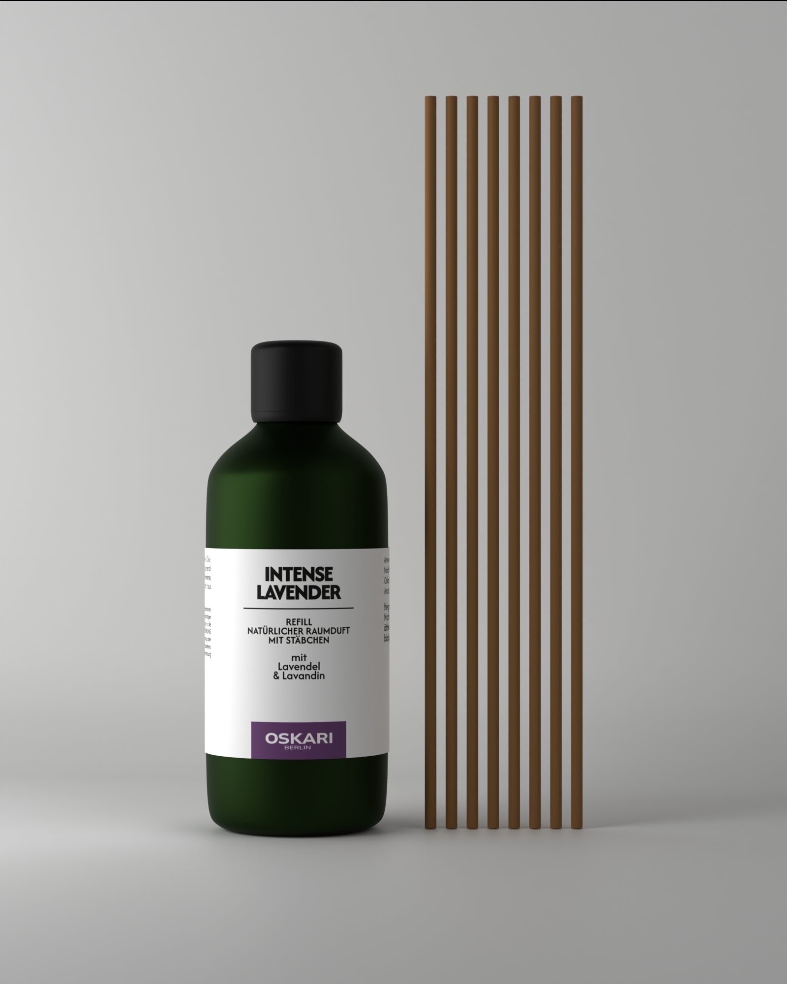 Intense Lavender Raumduft mit Stäbchen als Nachfüllset von Oskari