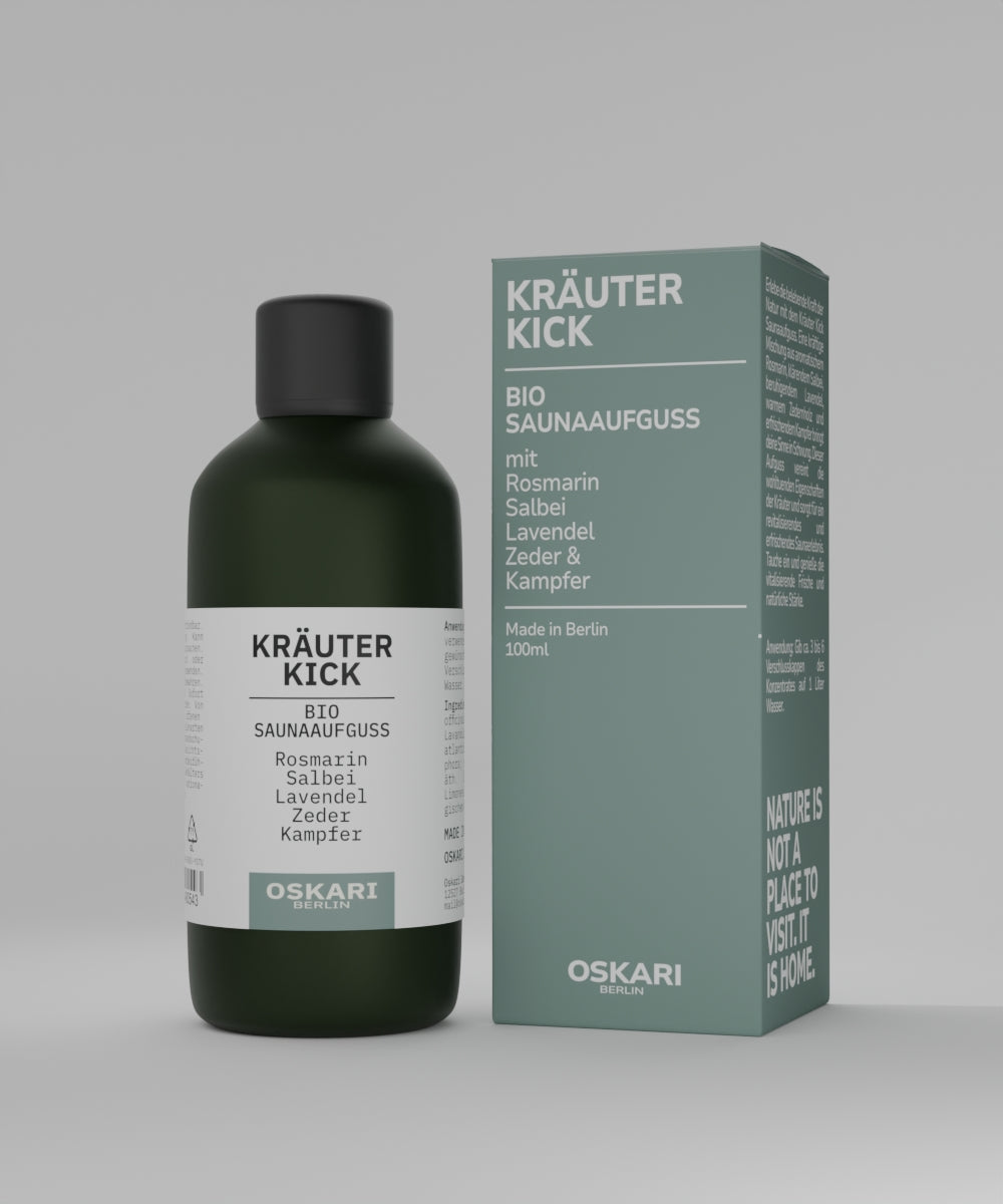 Bio Saunaaufguss Kräuter Kick von Oskari